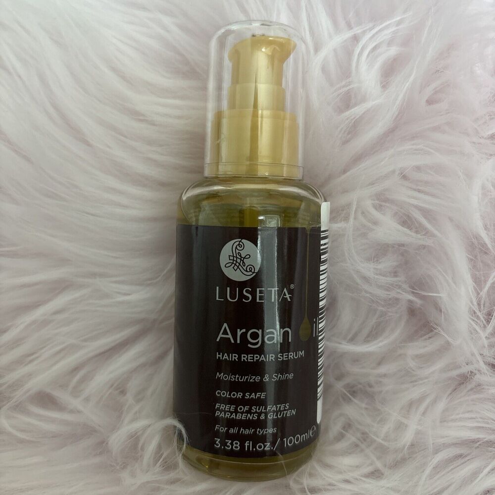 Luseta Argan Oil Hair Repair Serum‎ Moisture & Shine. COLOR SAFE. 3.38 FL…